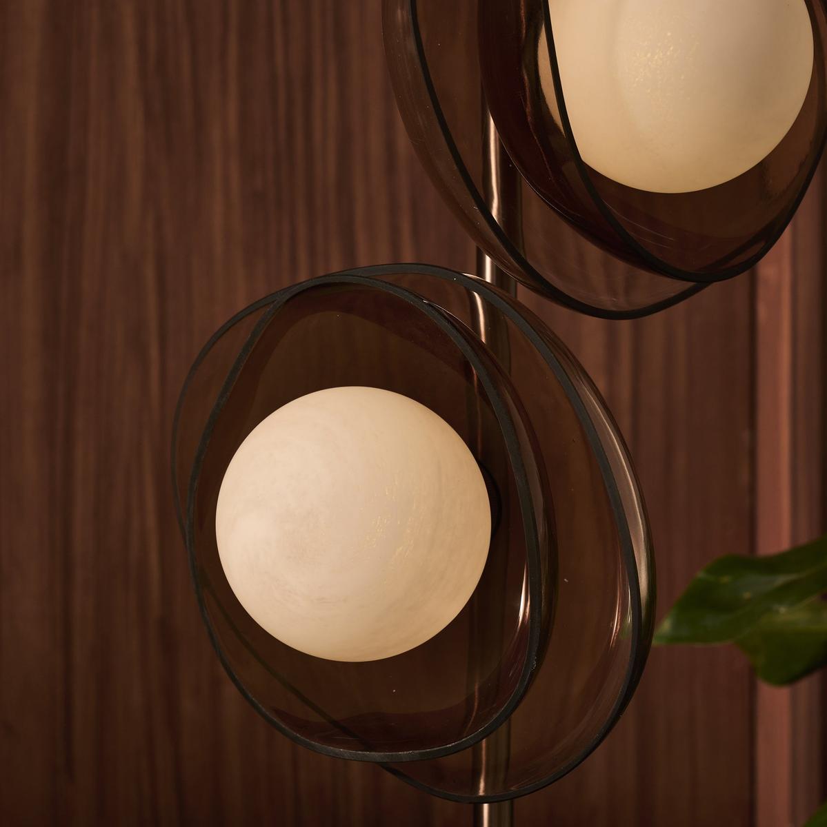 Dulwich Table Lamp with Mocha Glass