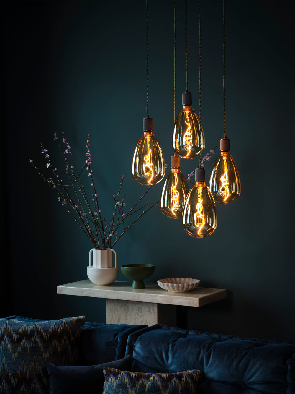 Fabric Flex - 3 Core Braided Cloth Cable Lighting Wire - Priced Per 1m, Supplied as a Continuous Length