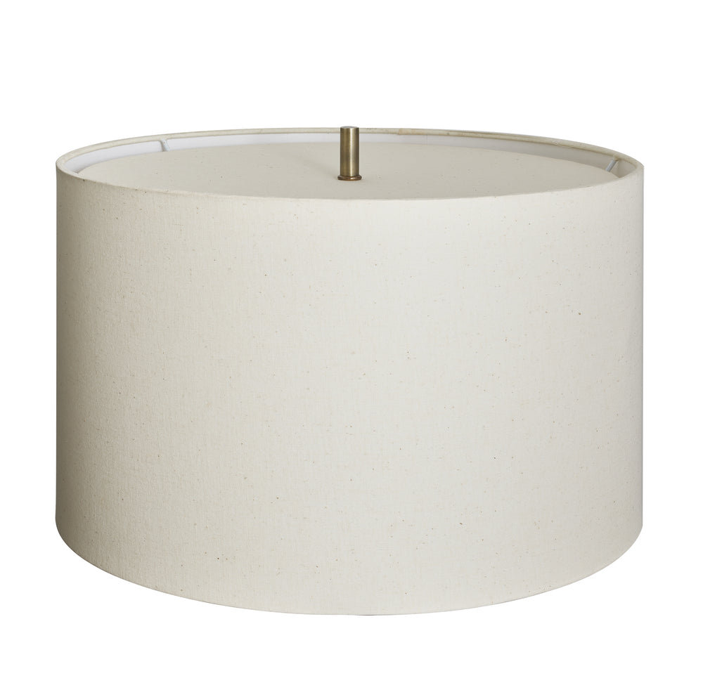 Diffuser Natural Cotton Lampshade with Brass Finish