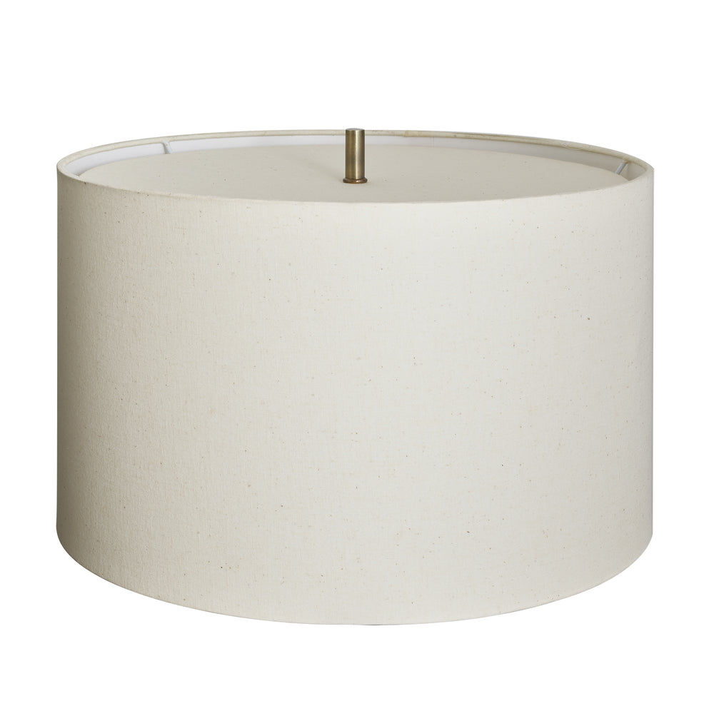 Diffuser Natural Cotton Lampshade with Brass Finish