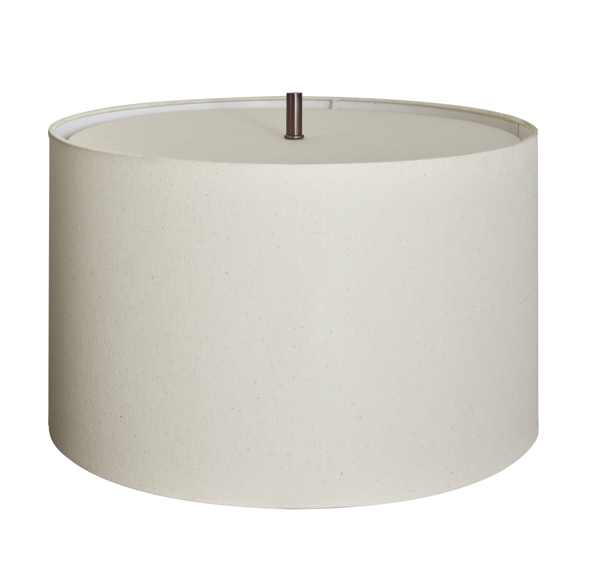 Diffuser Natural Cotton Lampshade with Bronze Finish