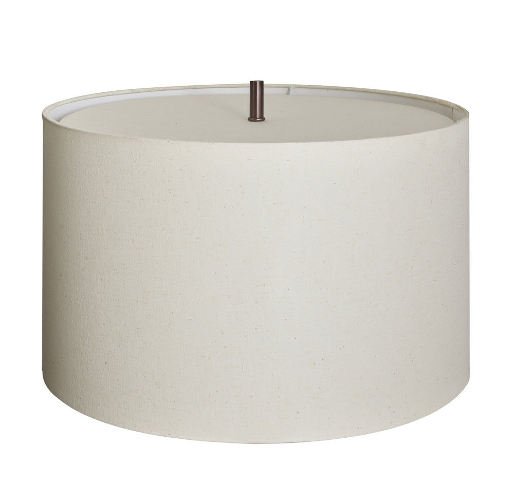 Diffuser Natural Cotton Lampshade with Bronze Finish