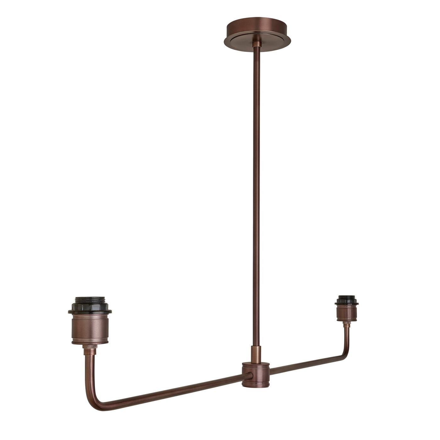 Albany Double Pendant Light Holder in Bronze, Product Code AL-P-D-BZ-EM-S-NC-GB