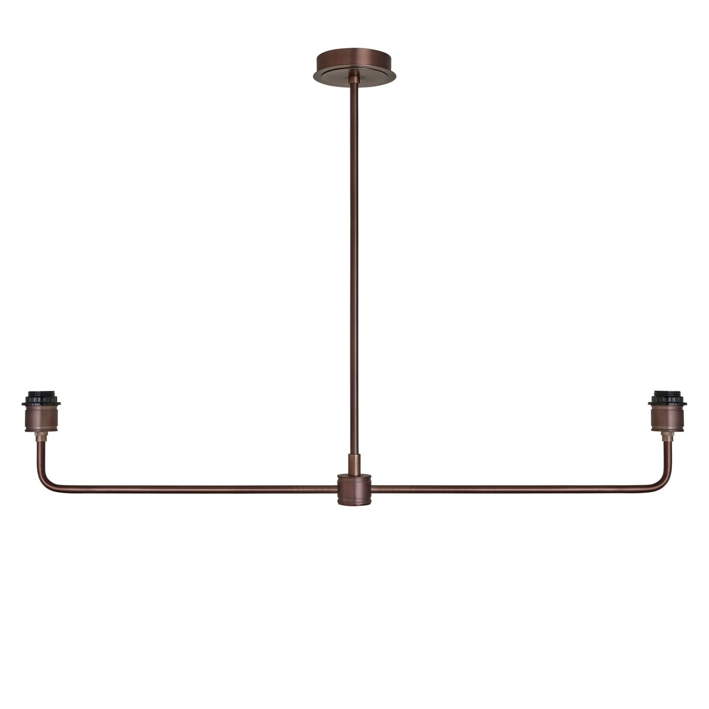 Albany Double Pendant Light Holder in Bronze, Product Code AL-P-D-BZ-EM-S-NC-GB