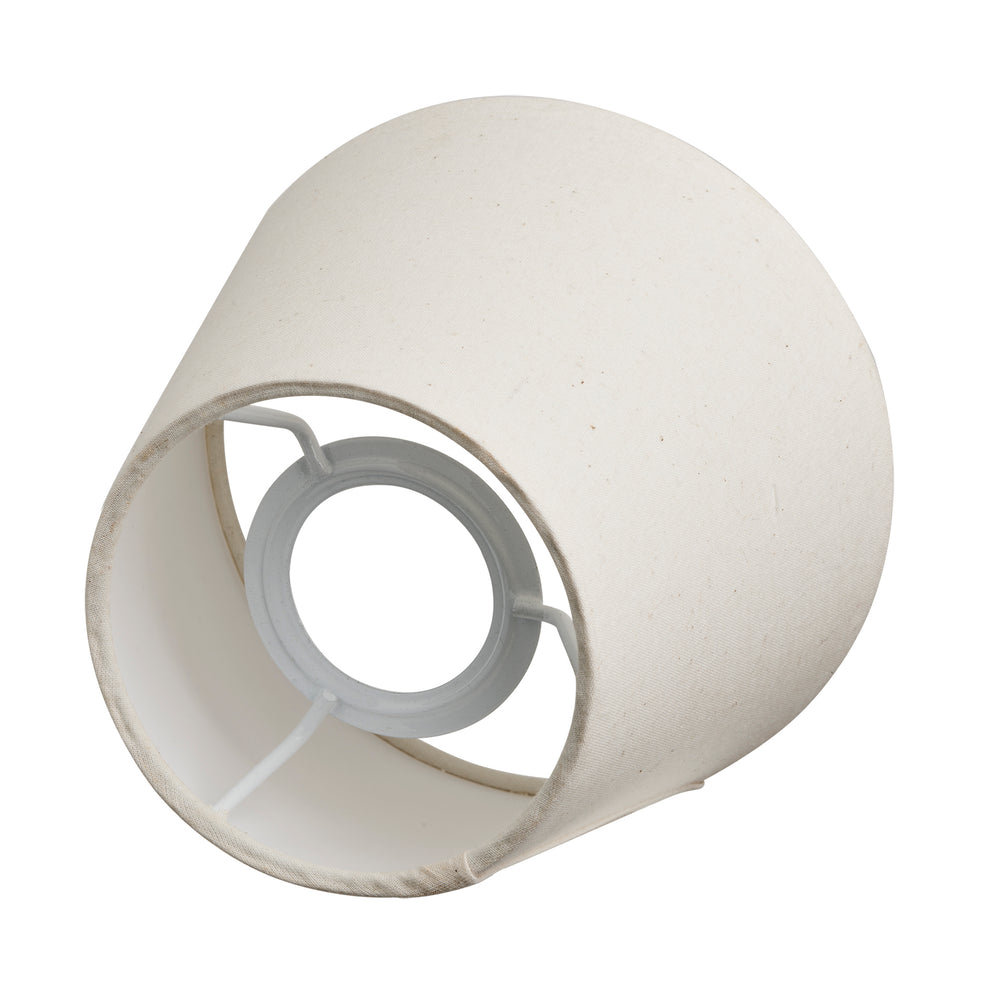 Small Natural Cotton Shade with Gimble Top