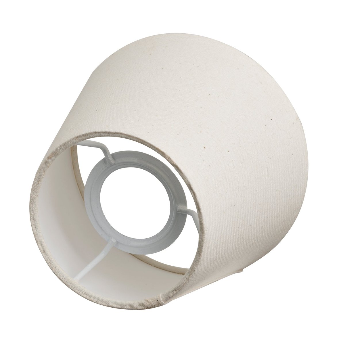 Small Natural Cotton Shade with Gimble Top