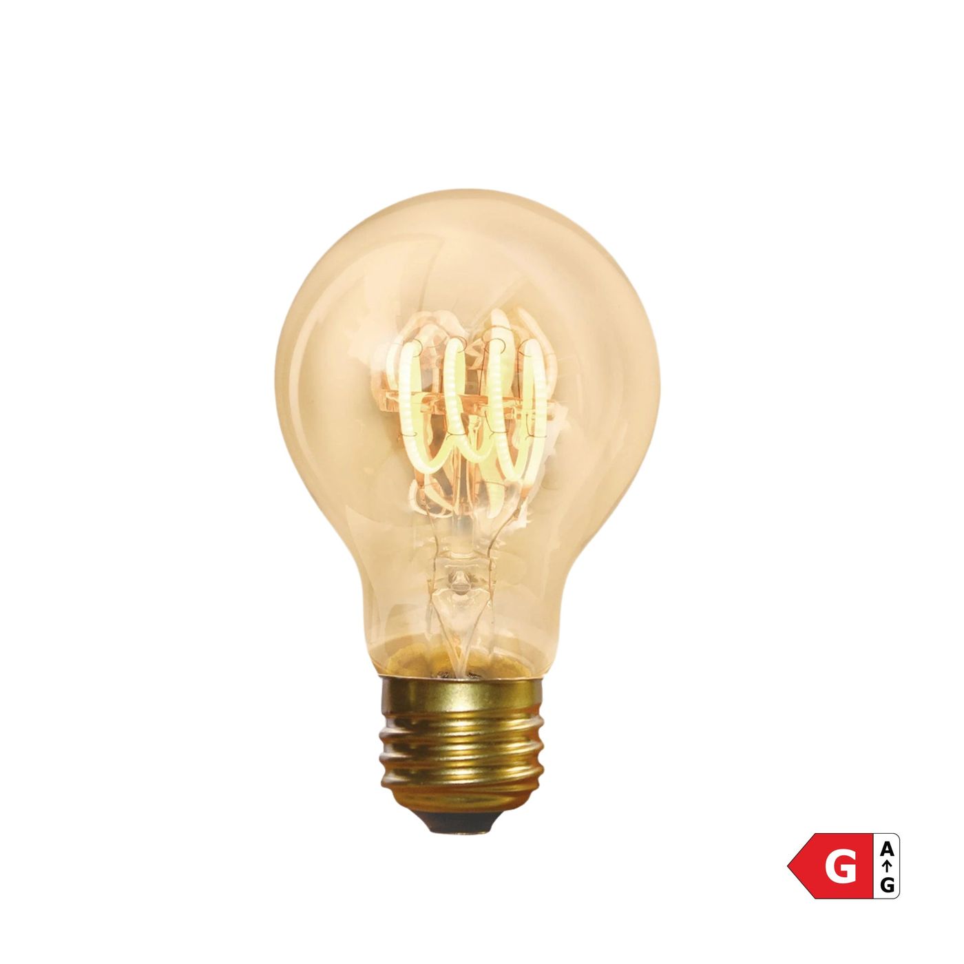 Vintage LED Spiral  Edison Bulb - 5W E27 Classic A60 Industville A60-SP-5W-A