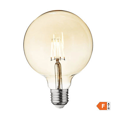 Vintage LED Edison Bulb Old Filament Lamp - 5W E27 Globe G125 Industville G125-5W-A