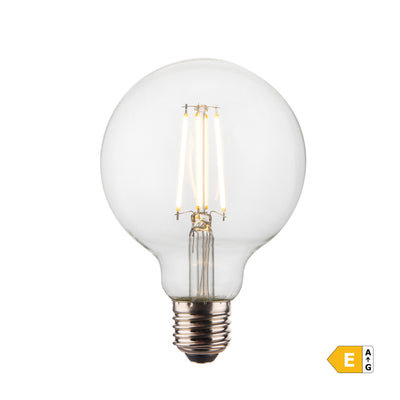 LED Small Globe Edison Bulb E27 - G95 - LED Decorative Light Bulbs - Industville Lighting UK