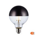 LED Edison Dimmable Bulb - 5W E27 Small Globe G95 - Clear With Bronze Cap