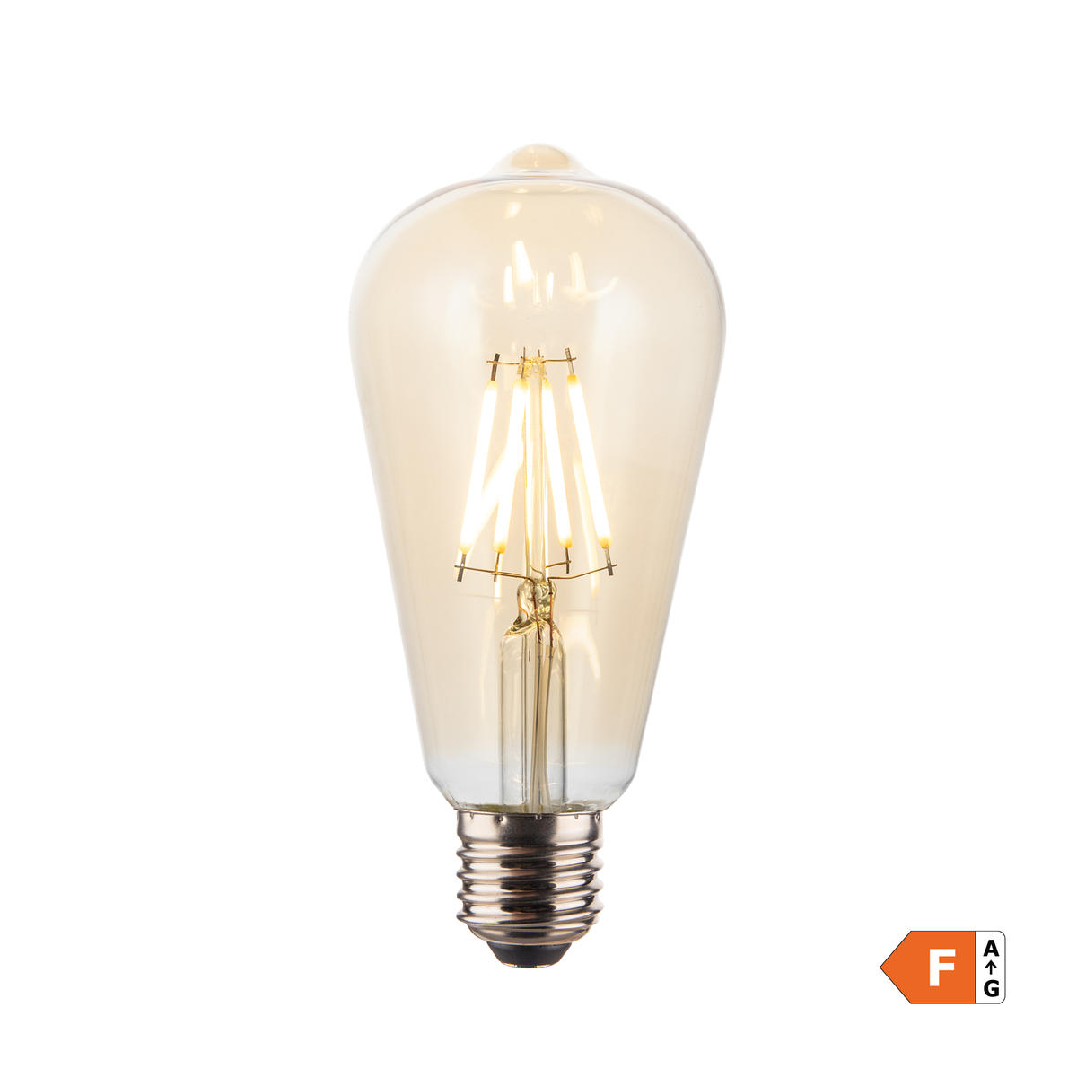 Vintage LED Edison Bulb Old Filament Lamp - 5W E27 Pear ST64 Industville LED-ST64-5W-A