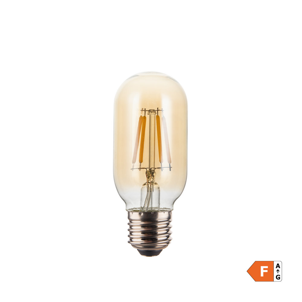 Vintage LED Edison Bulb Old Filament Lamp - 5W E27 Tube T45 Industville LEd-T45-5W-A