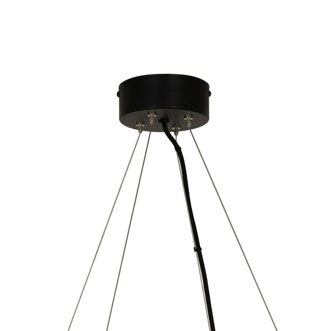 Epping Ring Paper Pendant Light in Ivory close up ceiling rose