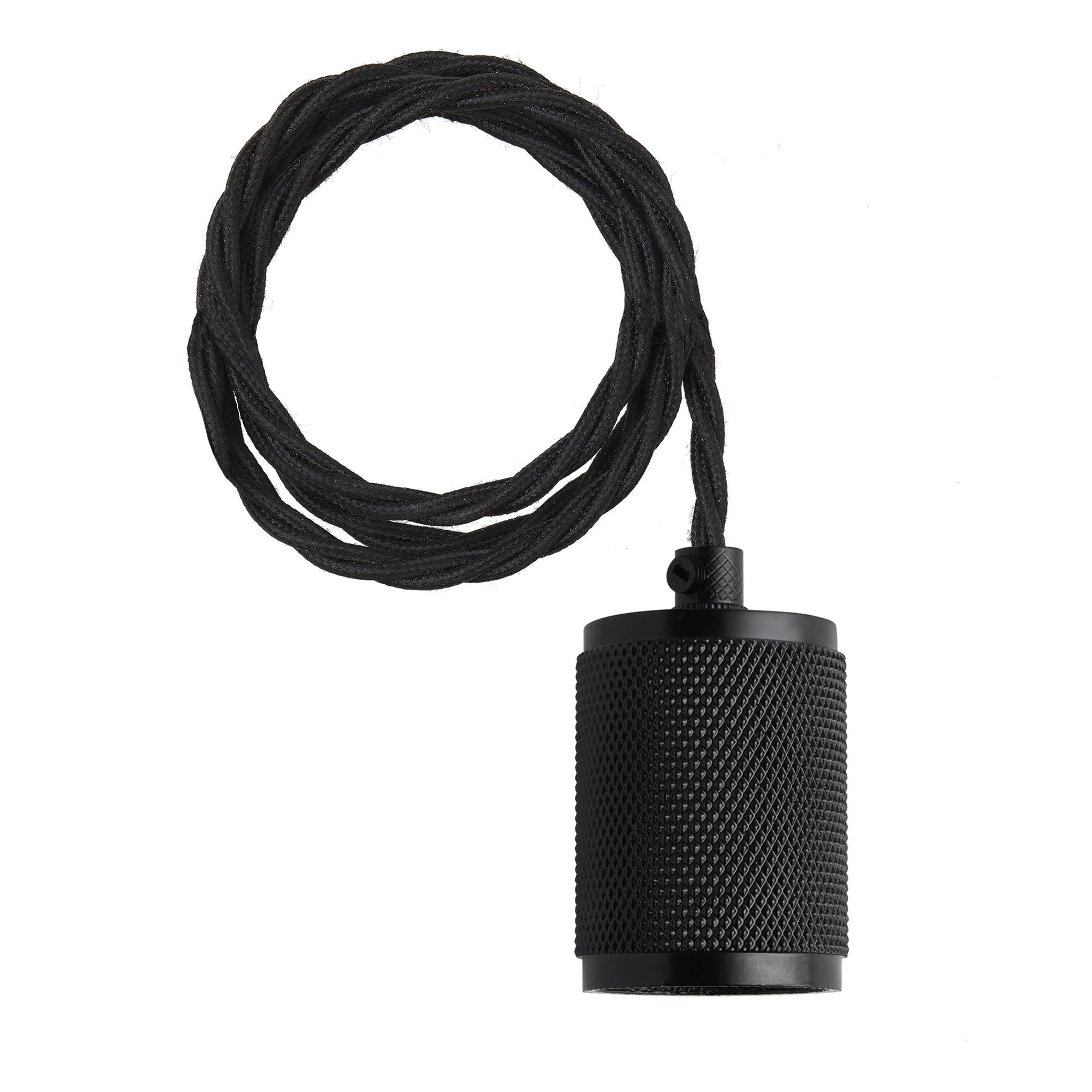 Holder_Black_Industville_Lighting_Cord_Set_2m_FabricFlex_Knurled_KN-EWL-BK