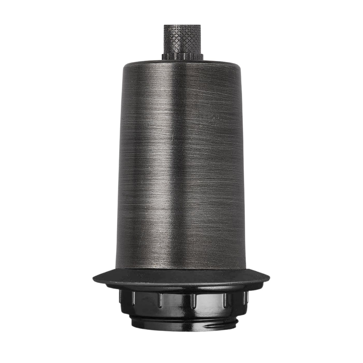 Sleek Edison ES E27 Bulb Holder - Pewter - With Ring Industville SL-BH-P-WR