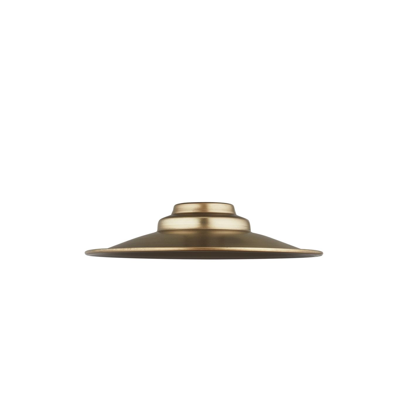 Brass flat shade