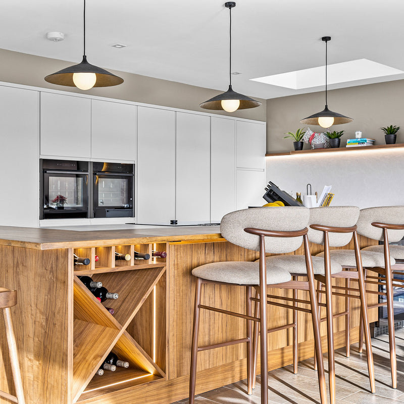 Flume Pendant Light - 17 Inch - Modern & Contemporary Ceiling Lights - Industville Lighting UK