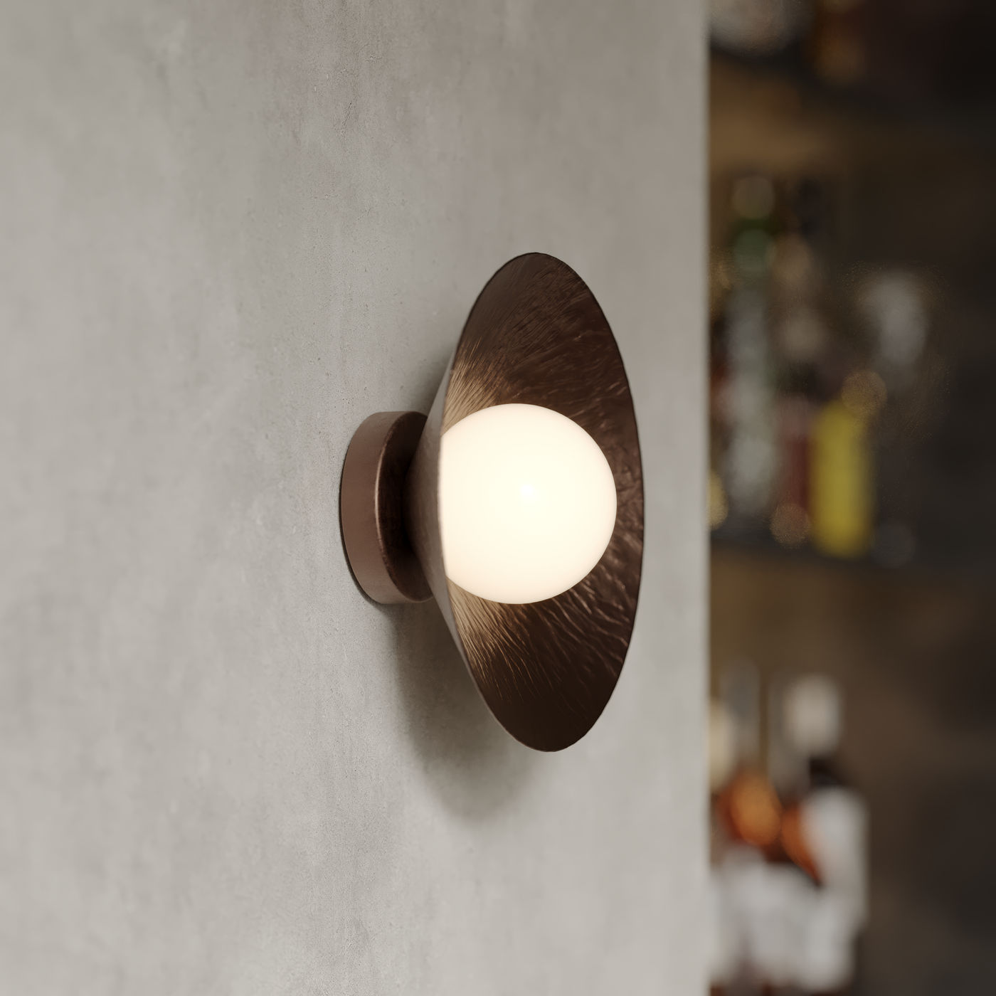 Bronze Flume Diffuser Wall Light - 12 Inch  - FH-WL12-BZ