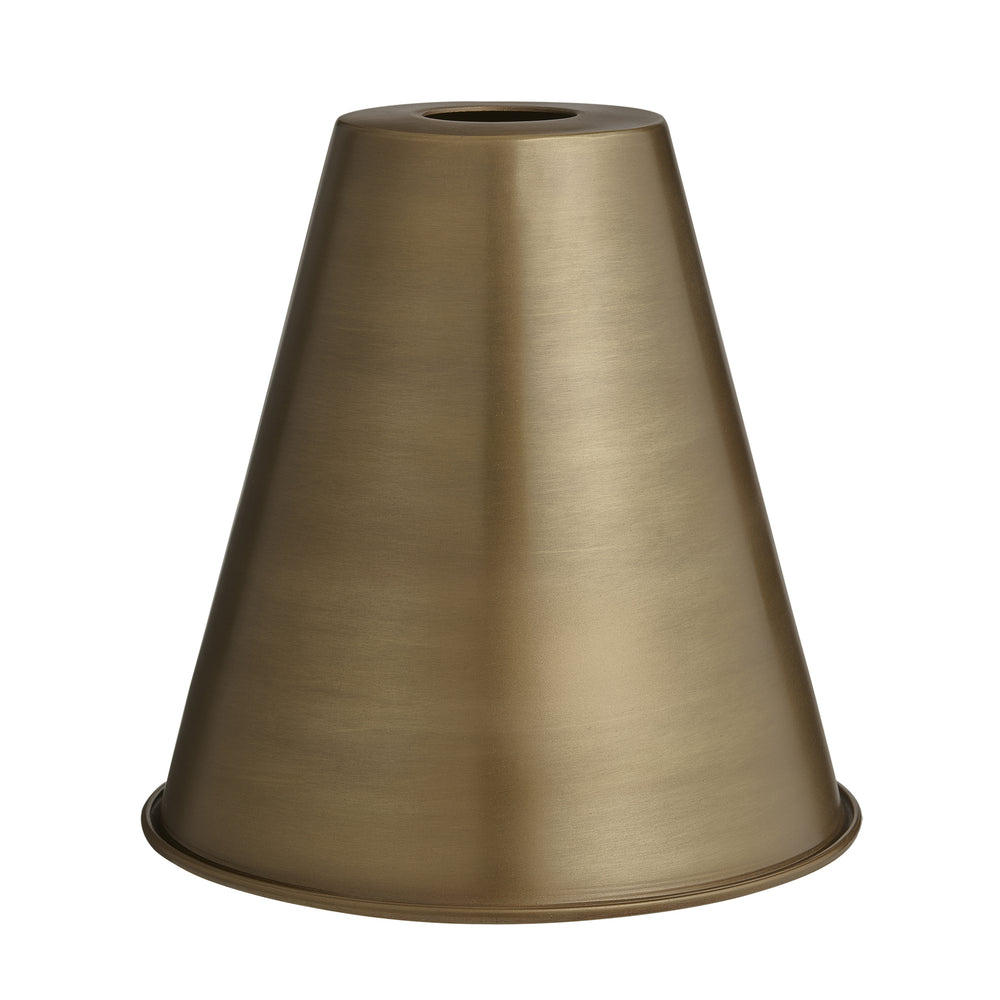 Brass Funnel Metal Shade in 8 Inch