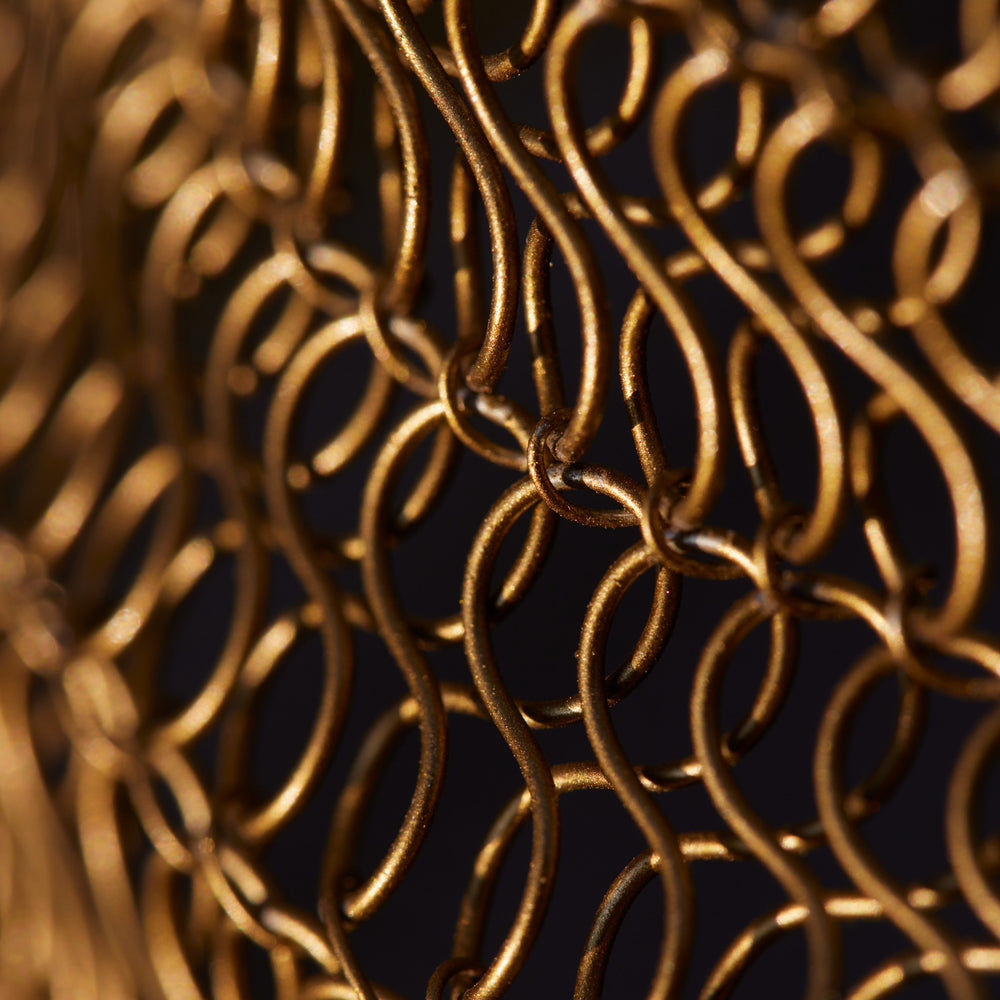 Diamond Beehive Wire Cage Metal Mesh Pendant Light in Brass, Product Code BE-WCMP-DI-B