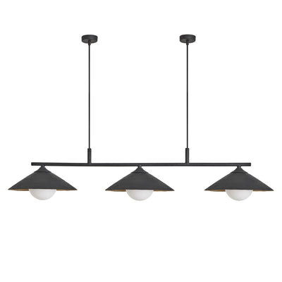 Flume Bar Pendant Light - Triple - Kitchen Island Lighting - Industville Lighting UK