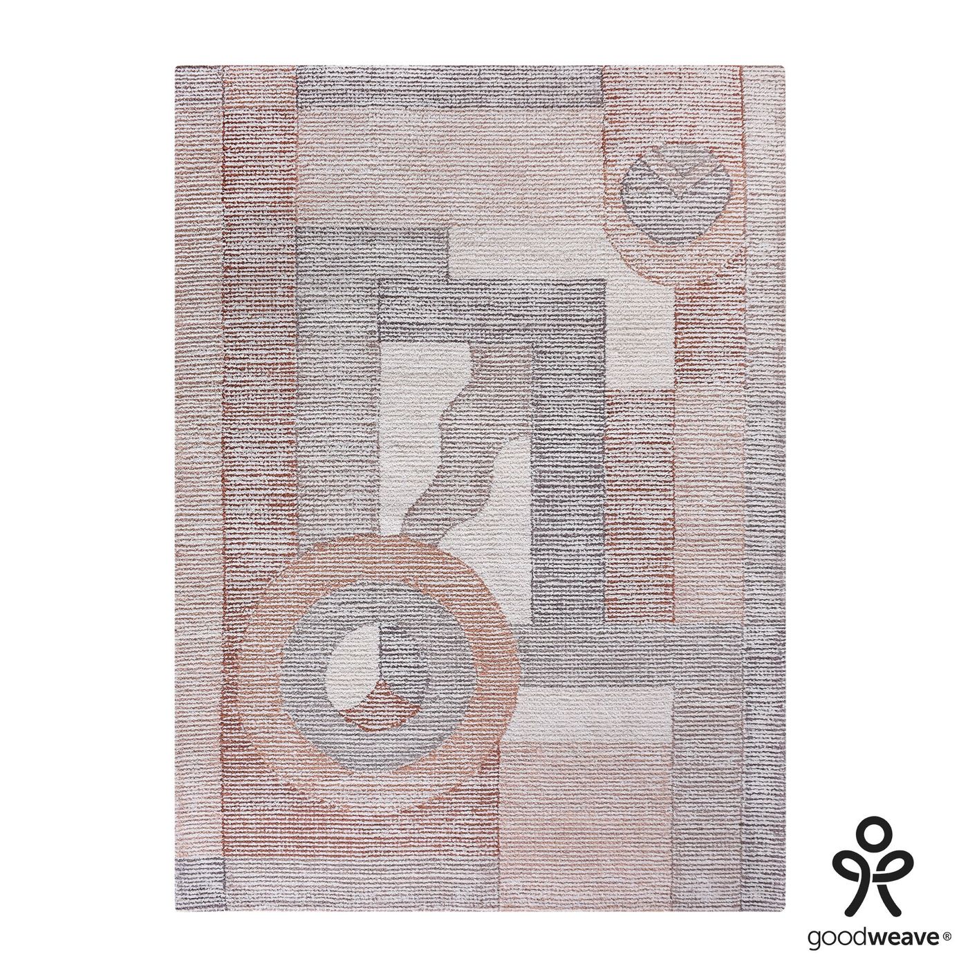 Riston Hand Woven Wool Rug - Multicoloured