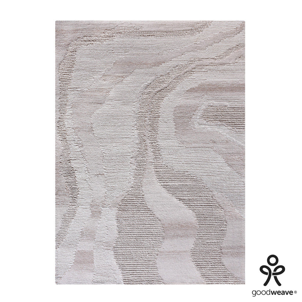 Mere Hand Tufted Wool Rug - Ivory & Beige
