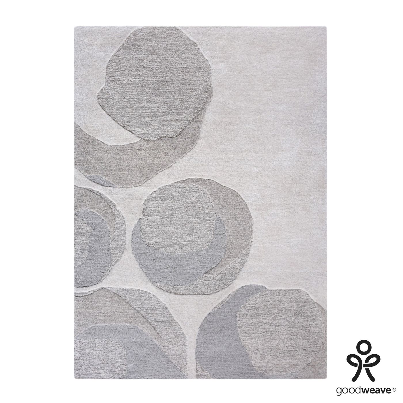 Flint Hand Tufted Wool Rug - Ivory & Grey
