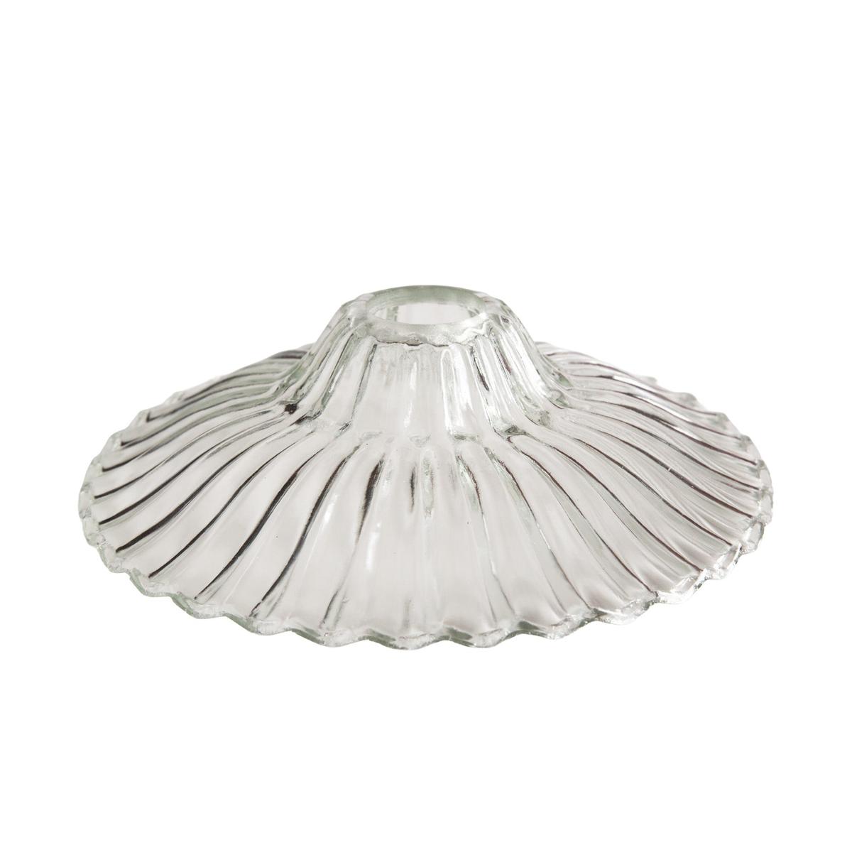 Glass Fluted Slope - 10 Inch - Clear - Shade Only