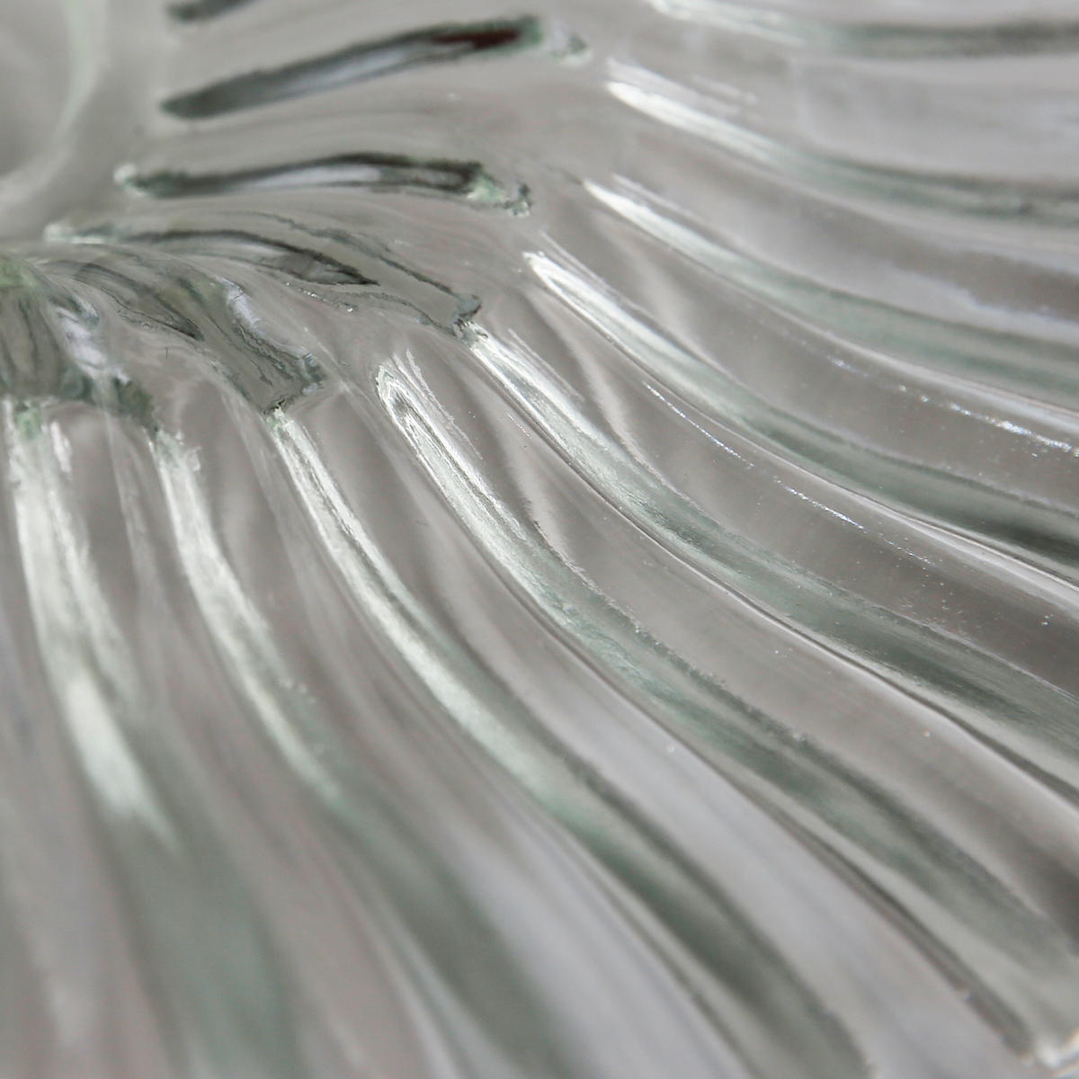 Glass Fluted Slope - 10 Inch - Clear - Shade Only