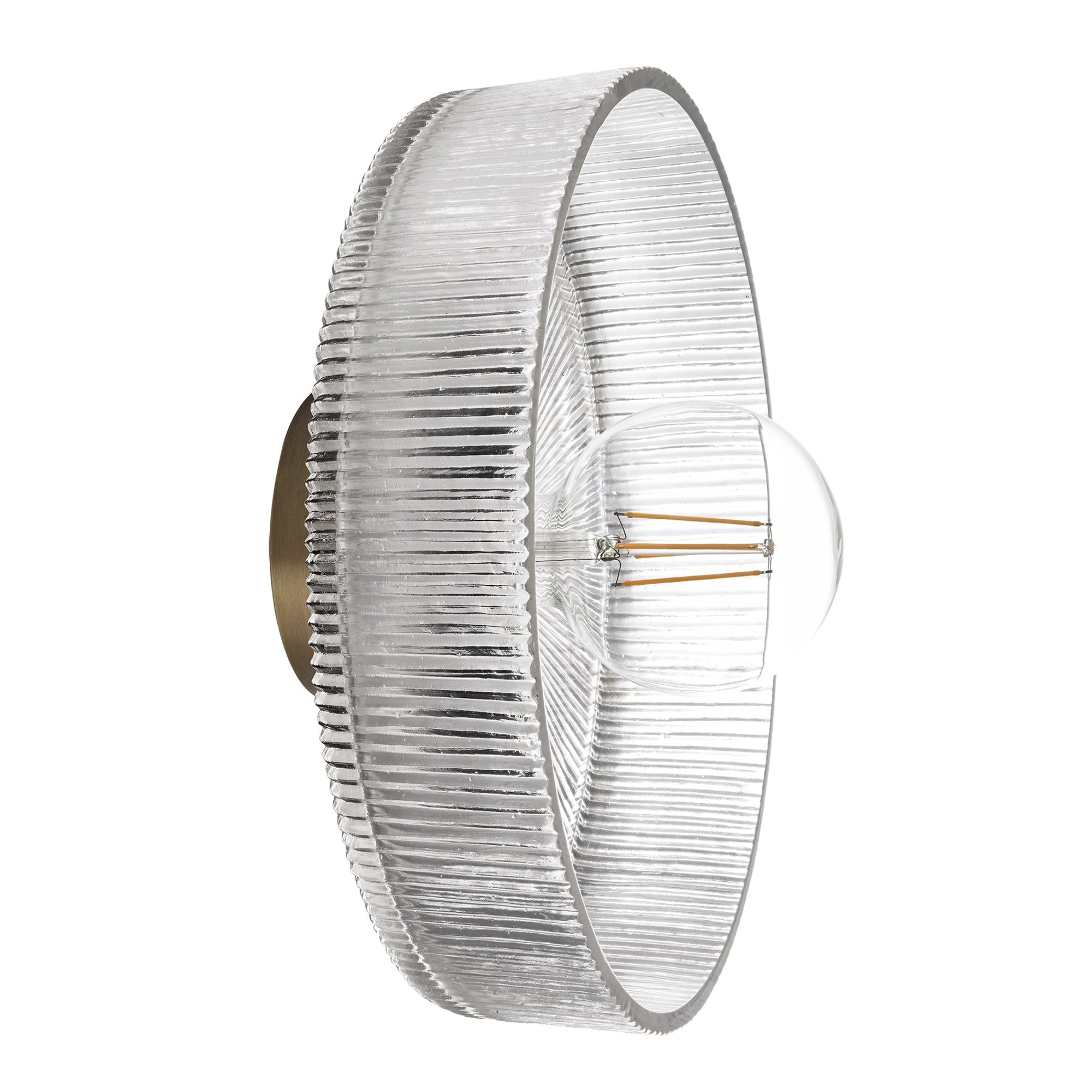 12 Inch Diffusers Ribbed Glass Dish Wall Diffuser in 12 Inch | Considered Design