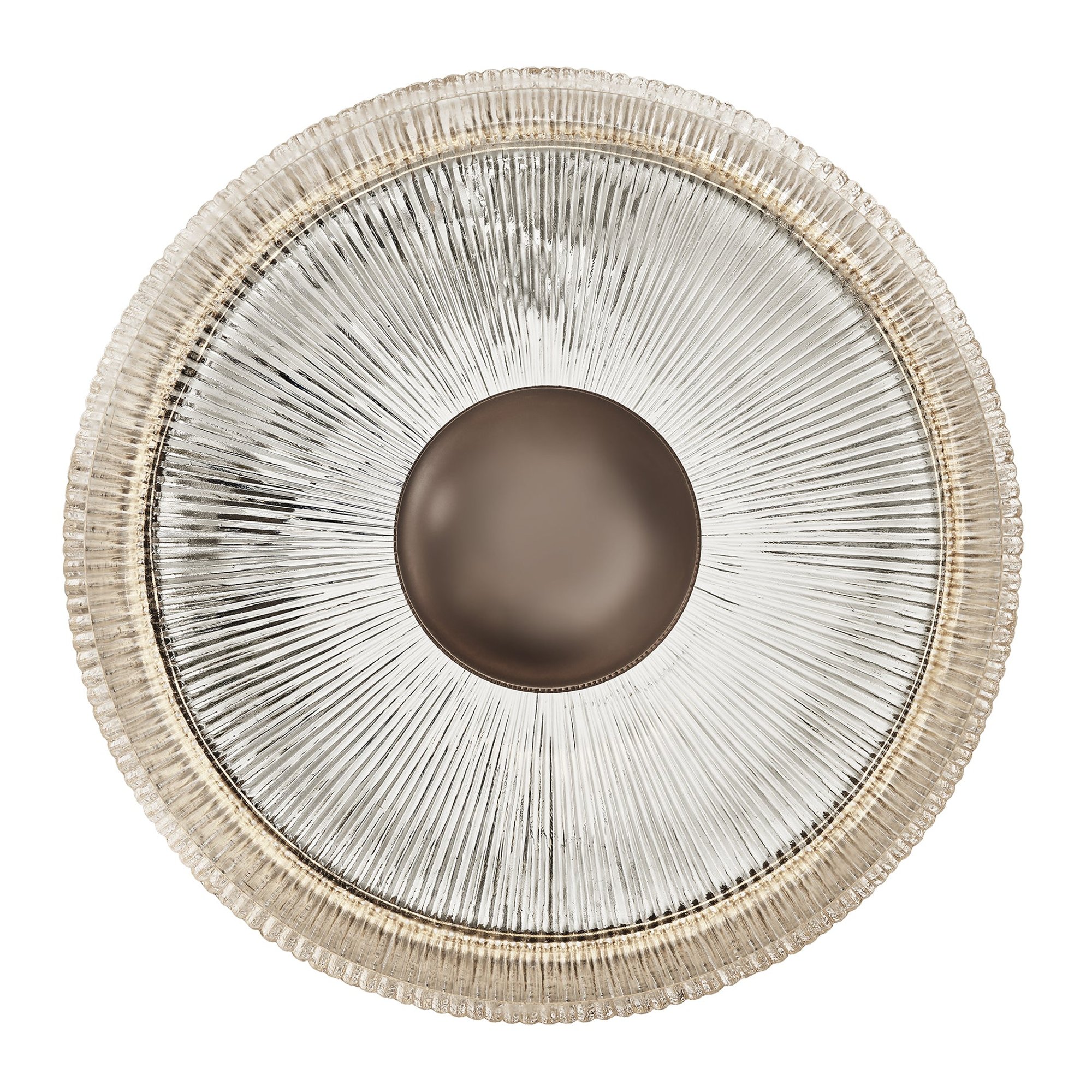 12 Inch Diffusers Ribbed Glass Dish Wall Diffuser in 12 Inch | Considered Design