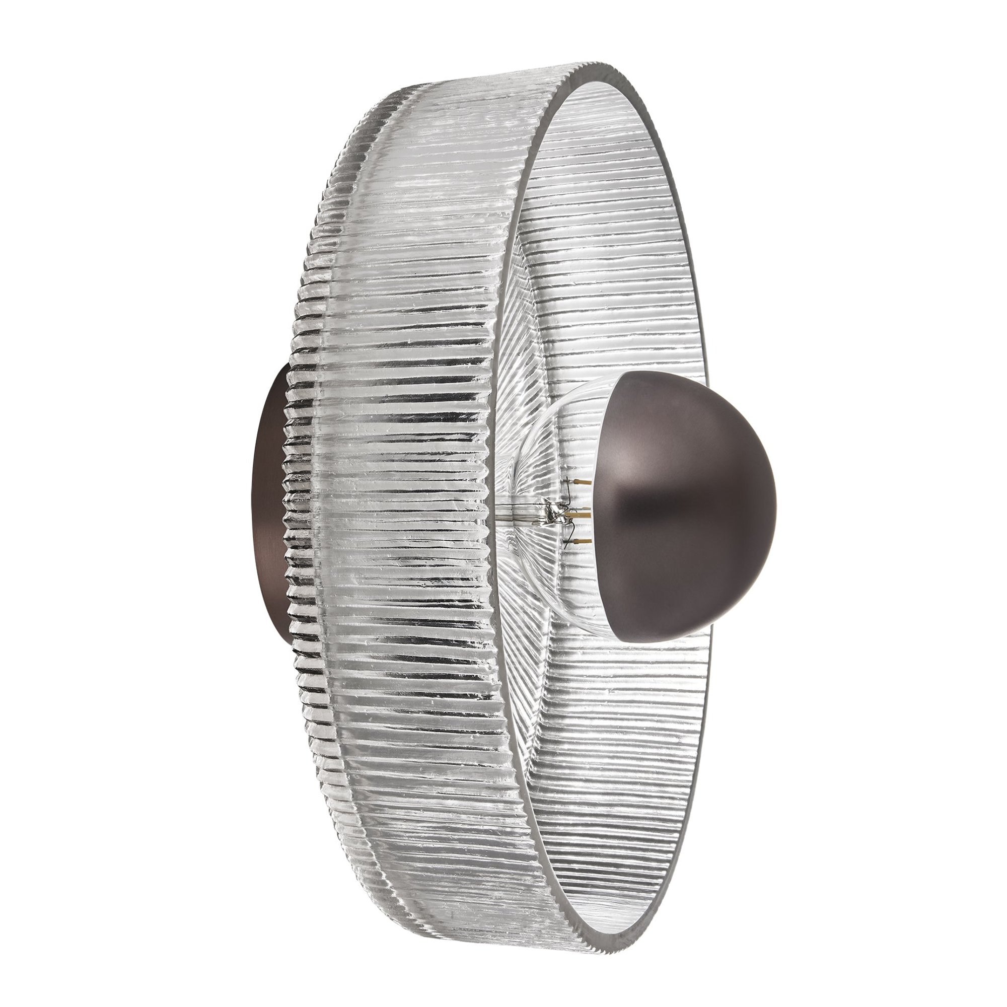 12 Inch Diffusers Ribbed Glass Dish Wall Diffuser in 12 Inch | Considered Design