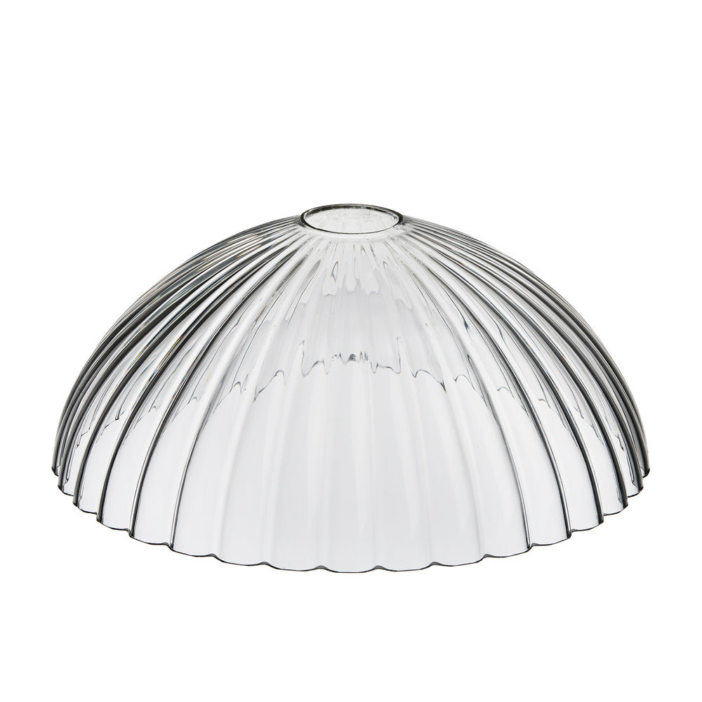 Noho Glass Ribbed Dome Pendant Light