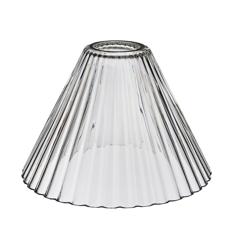 Noho Glass Ribbed Funnel Pendant Light - 7 Inch - Voucher Applicable - Industville Lighting UK