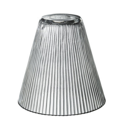 Brooklyn Glass Funnel Pendant Light - 8 Inch - Clear - Industville Lighting UK