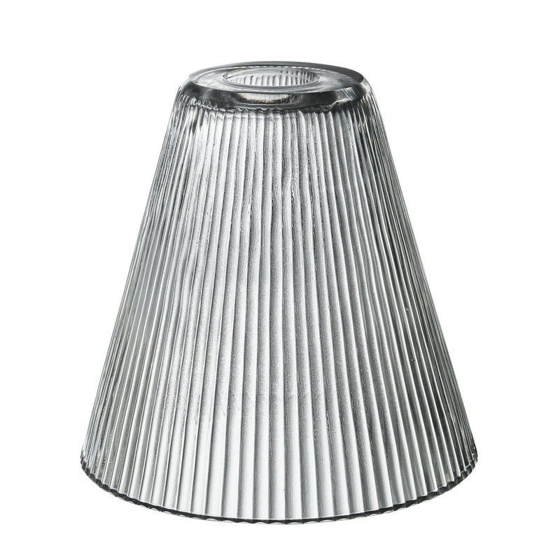 Brooklyn Glass Funnel Pendant Light - 8 Inch - Clear - Ceiling Lights - Industville Lighting UK