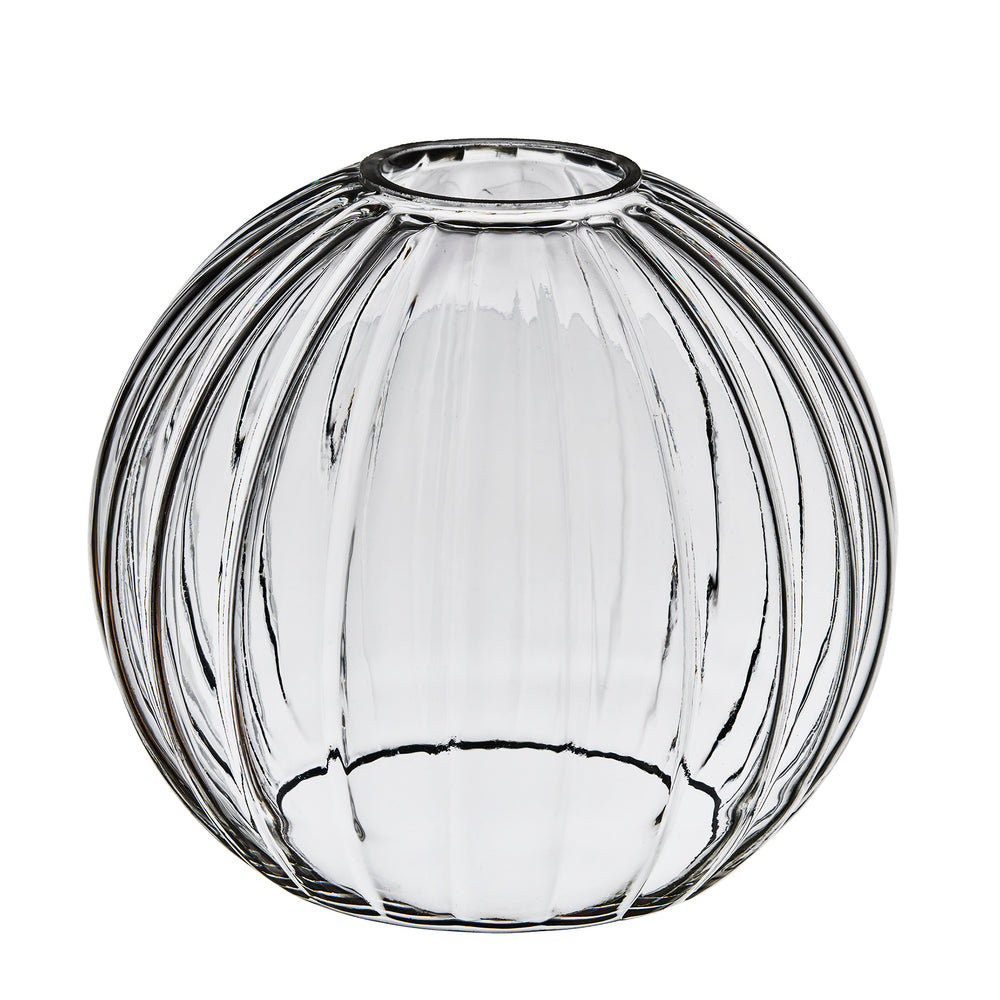 Noho Glass Ribbed Globe Wall Light