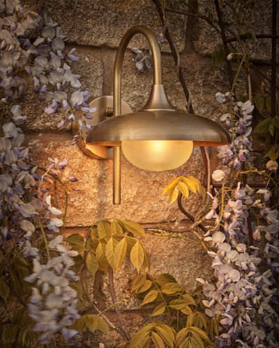 Hayle Outdoor & Bathroom Wall Light - Brass