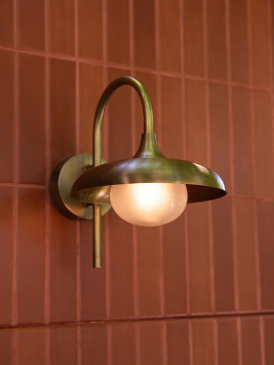 Hayle Outdoor & Bathroom Wall Light - Brass - Outdoor Decorative Lights - Industville Lighting UK