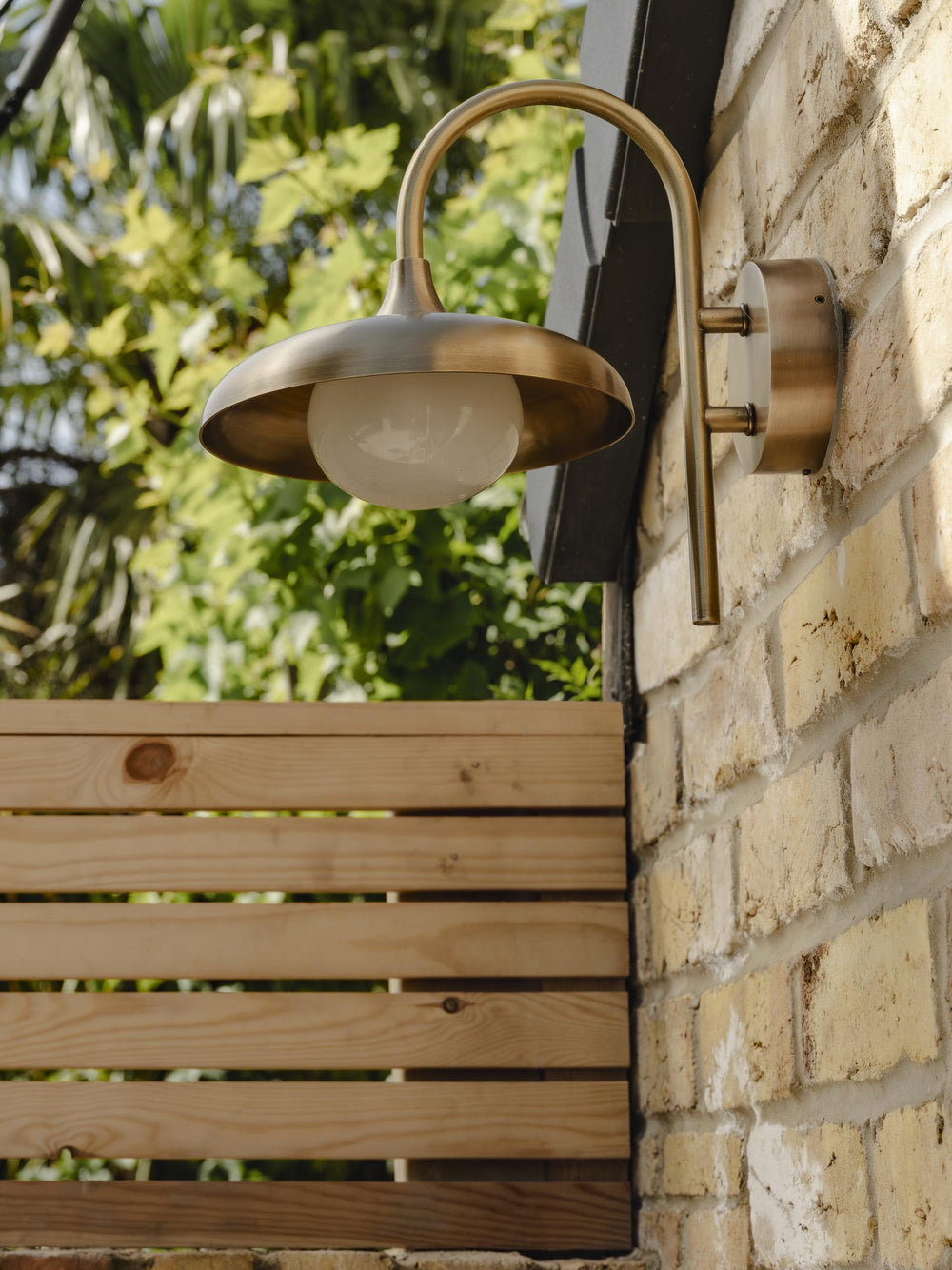 Hayle Outdoor & Bathroom Wall Light - Brass