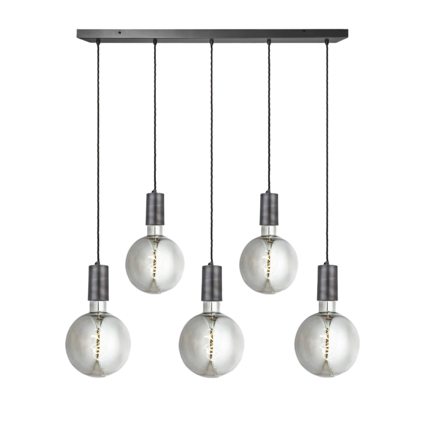 Sleek Large Edison Cluster Lights - 5 Wire – Brass