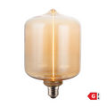 LED Single Filament Dimmable Cylinder shape  Bulb - 4W E27 T130 in Amber finish