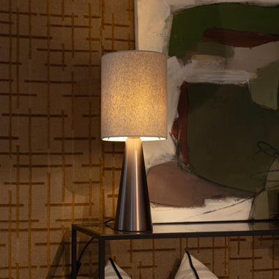 Thornham Cone Table Lamp - Bronze - Natural Fibre, Wood & Stone Lights - Industville Lighting UK