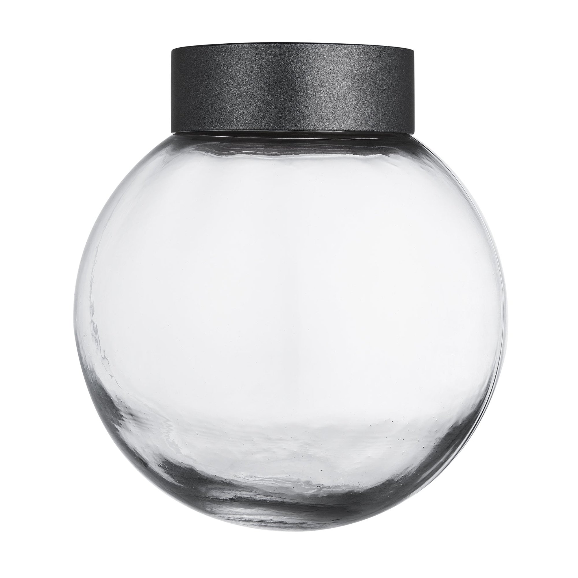 Glass Globe Brooklyn Outdoor & Bathroom Globe Pendant Light - pewter ring