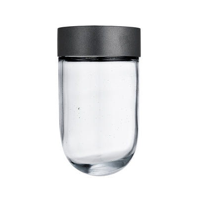 Outdoor & Bathroom - Tube Glass Only - Sleek Pewter Ring - Lighting Shades & Lampshades - Industville Lighting UK