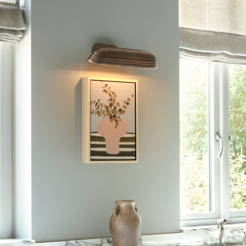 Corby Cast Stepped Picture Wall Light - Aged Brass