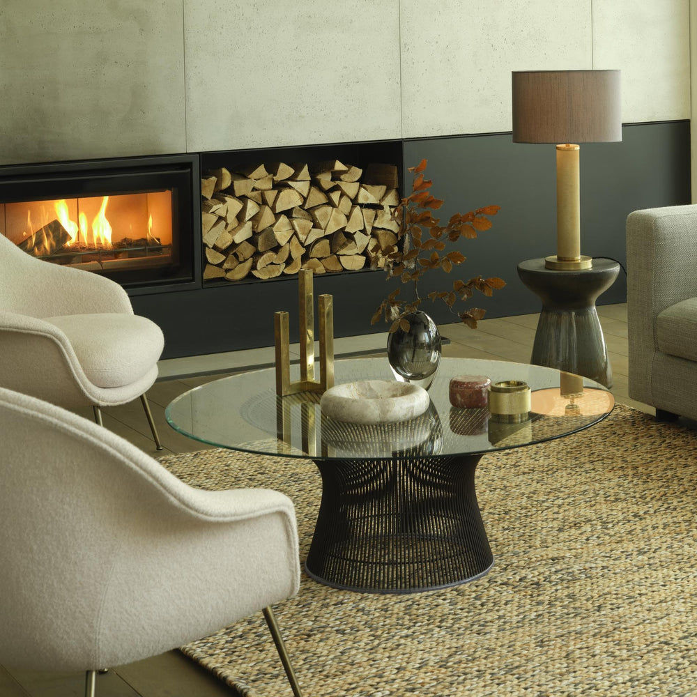 Octon Hand Woven Jute Rug - Natural & Dark Brown