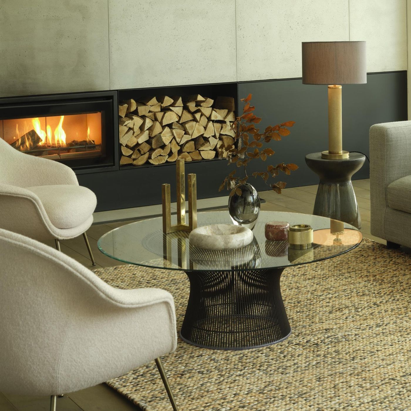 Octon Hand Woven Jute Rug - Natural & Dark Brown