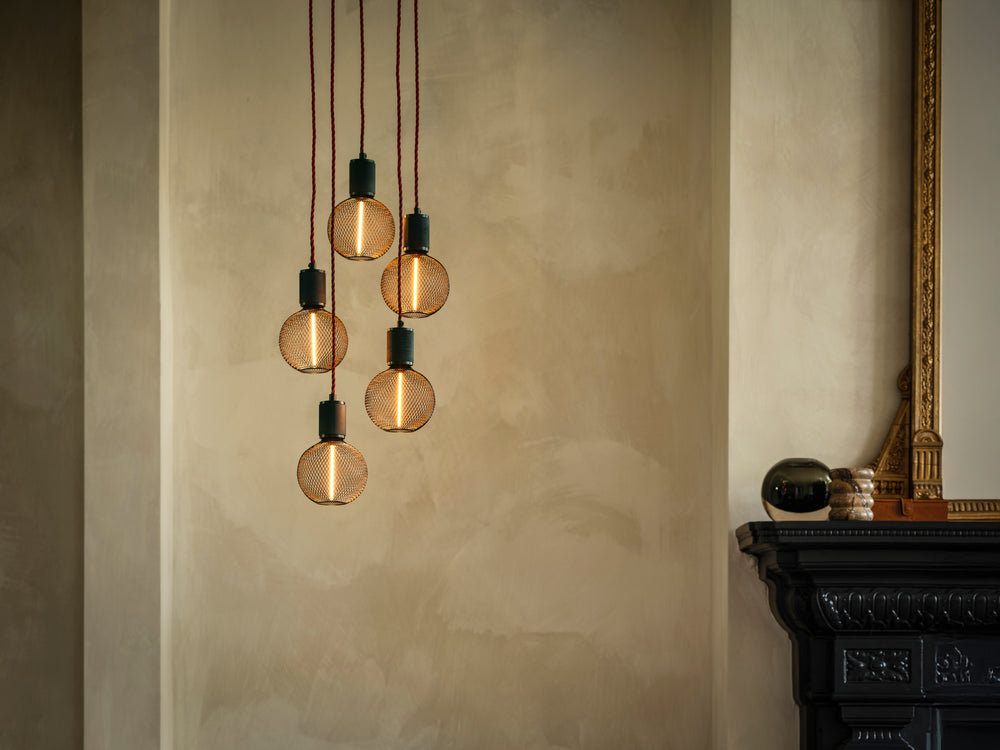 Fabric Flex - 3 Core Braided Cloth Cable Lighting Wire - Priced Per 1m, Supplied as a Continuous Length